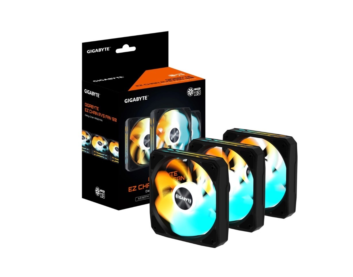 GIGABYTE EZ CHAIN RVS FAN 120 (3-Pack)