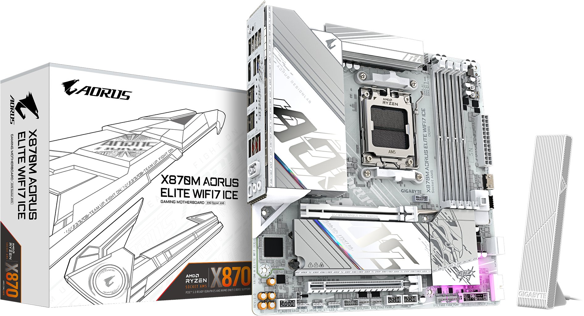GIGABYTE X870M AORUS ELITE WIFI7 ICE