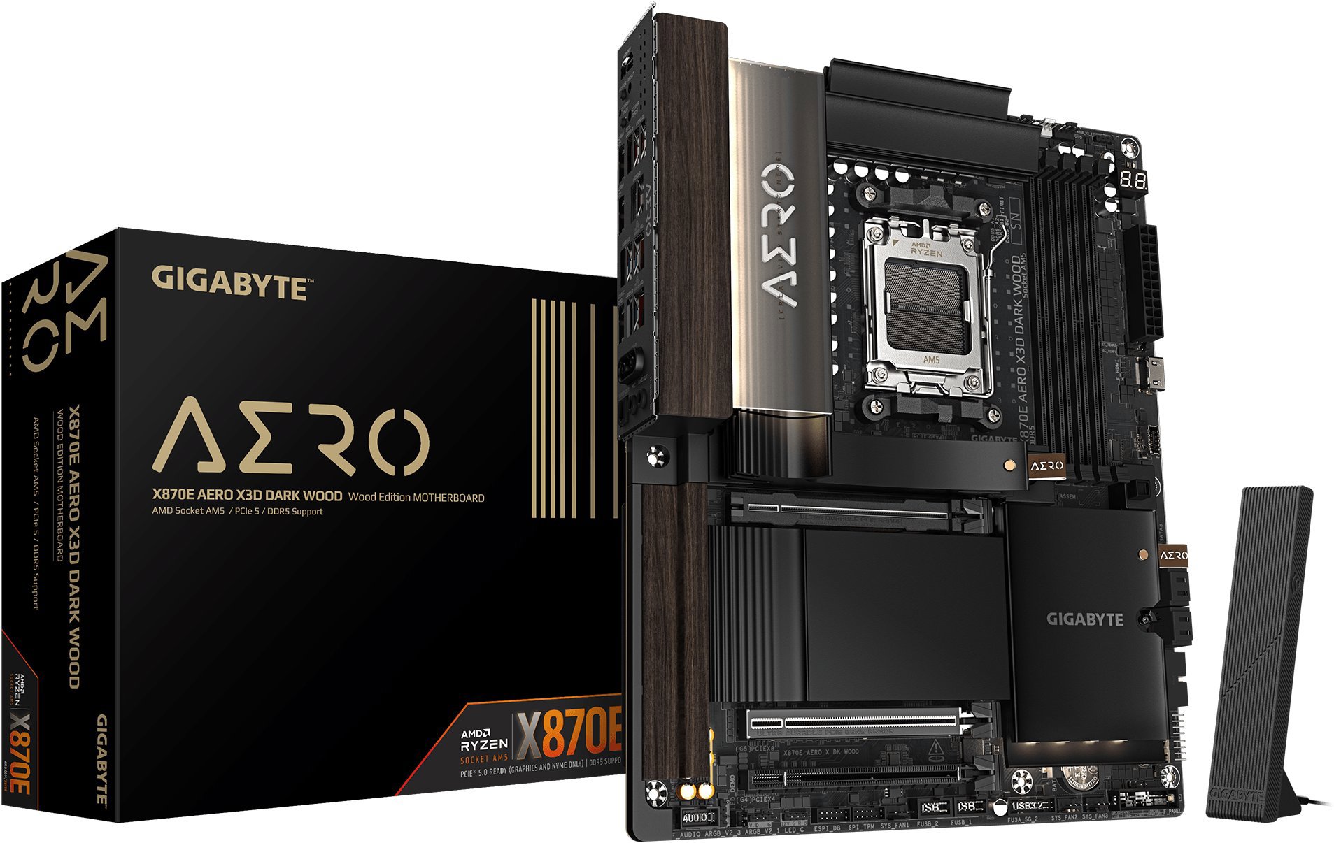 GIGABYTE X870E AERO X3D DARK WOOD