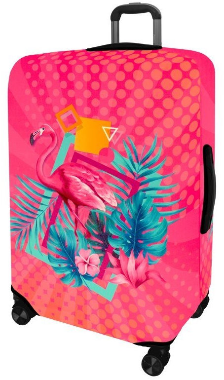 Kufryplus Obal na kufor Z371 Flamingo ružový L