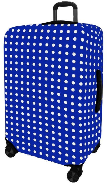 Kufryplus Obal na kufor Z55A Bodka III tmavomodrý M