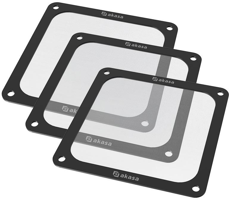 AKASA 120 mm Strong Magnetic PC Fan Filter - 3 Pack