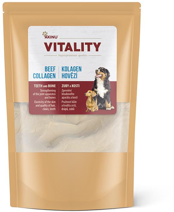 Akinu Vitality Kolagén hovädzí doplnok stravy pre psov 250 g