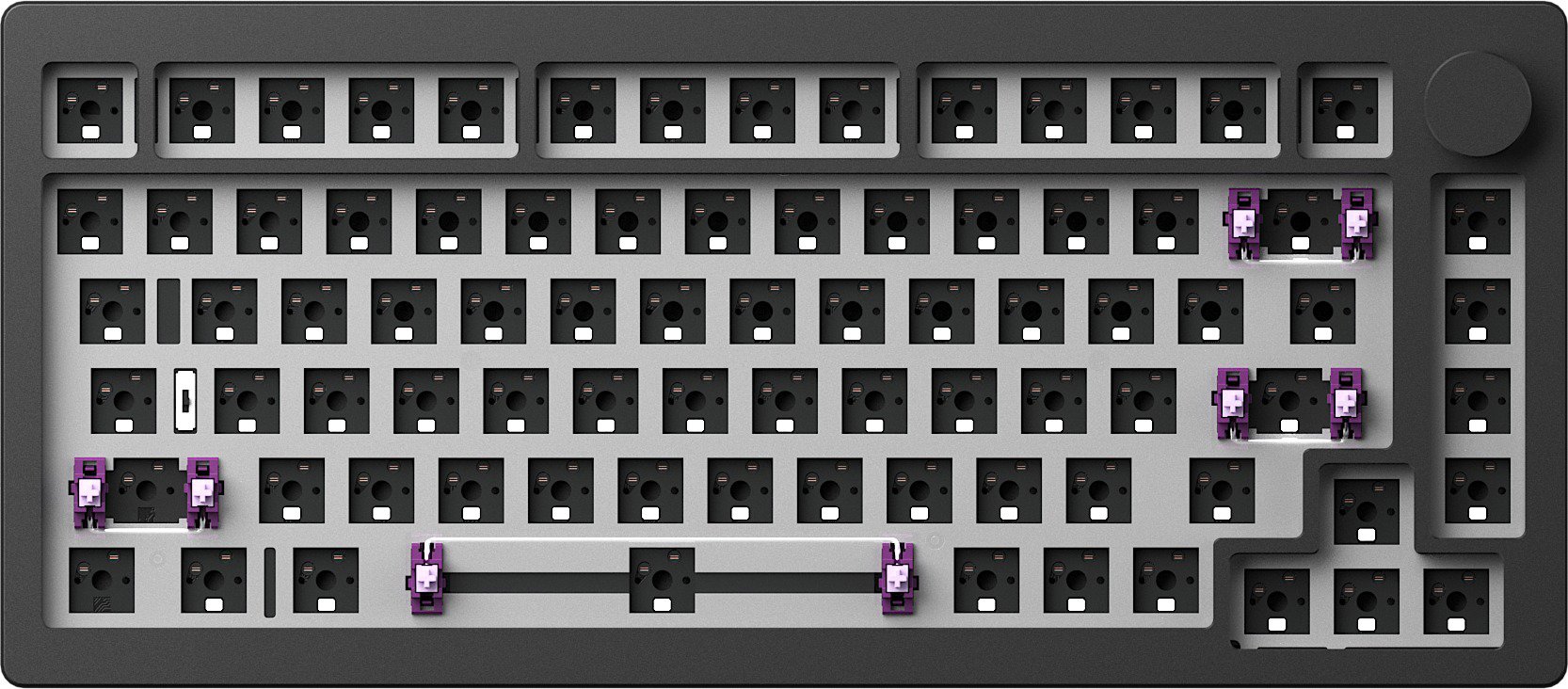 AKKO M1W V3-VIA Barebone Kit Black