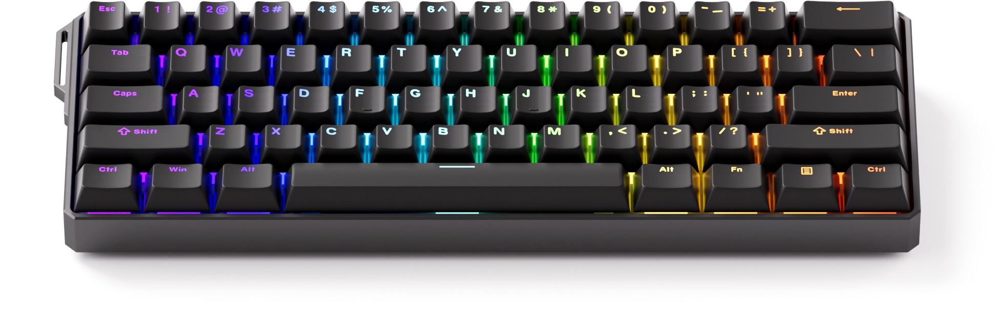 AKKO MONSGEEK FUN60 Ultra-ST Black-TMR Wired mode (AKKO Glare Magnetic switches)