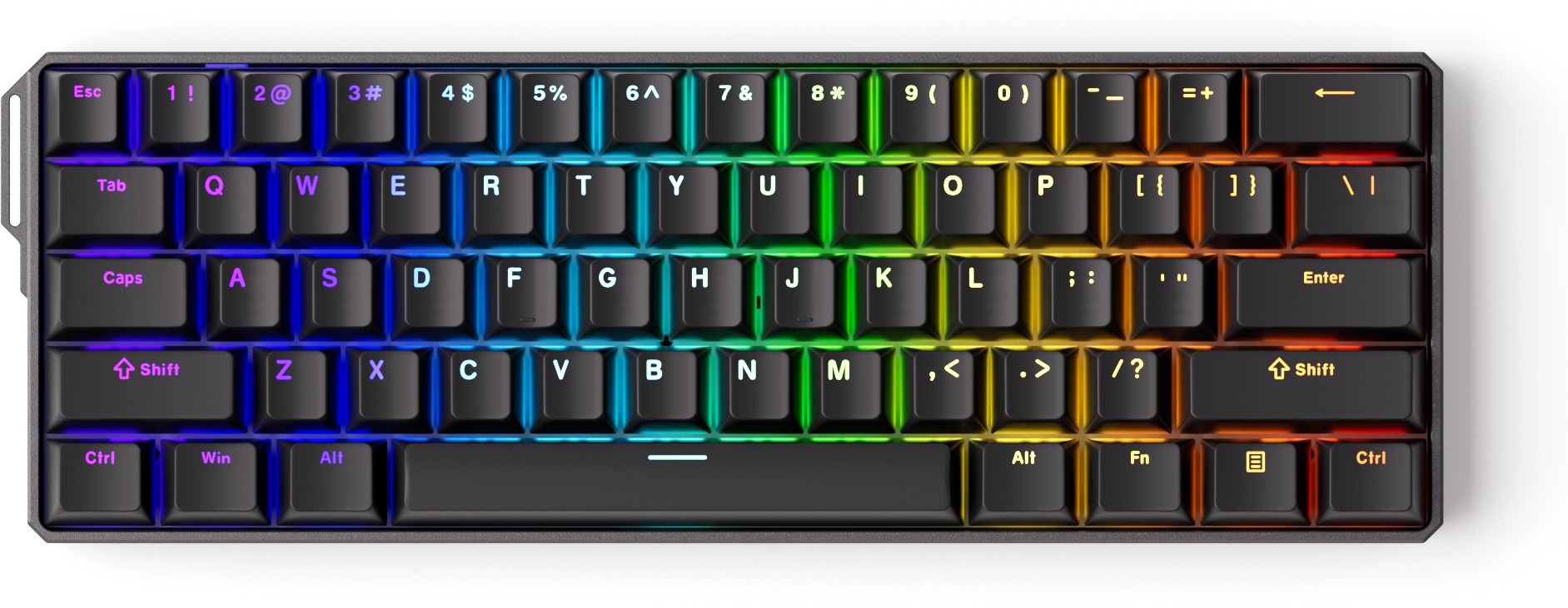 AKKO MONSGEEK FUN60 Ultra-ST Black-TMR Tri-mode (AKKO Glare Magnetic switches)