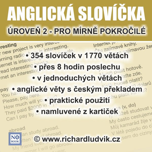 Anglická slovíčka–úroveň 2 pro mírne pokročilé