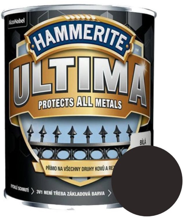 AkzoNobel Hammerite ULTIMA 0,75 l, antracitová matná