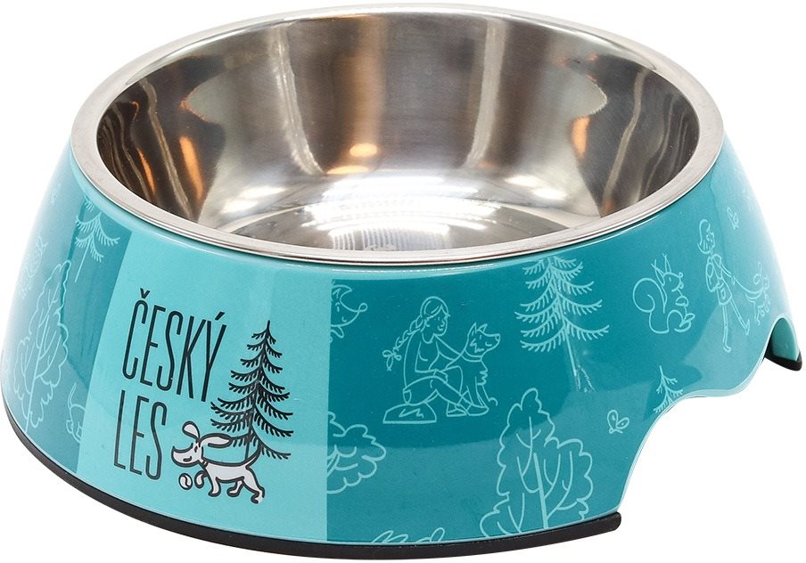 Akinu Český les melamínová miska s antikorovou vložkou L 1200 ml modrá