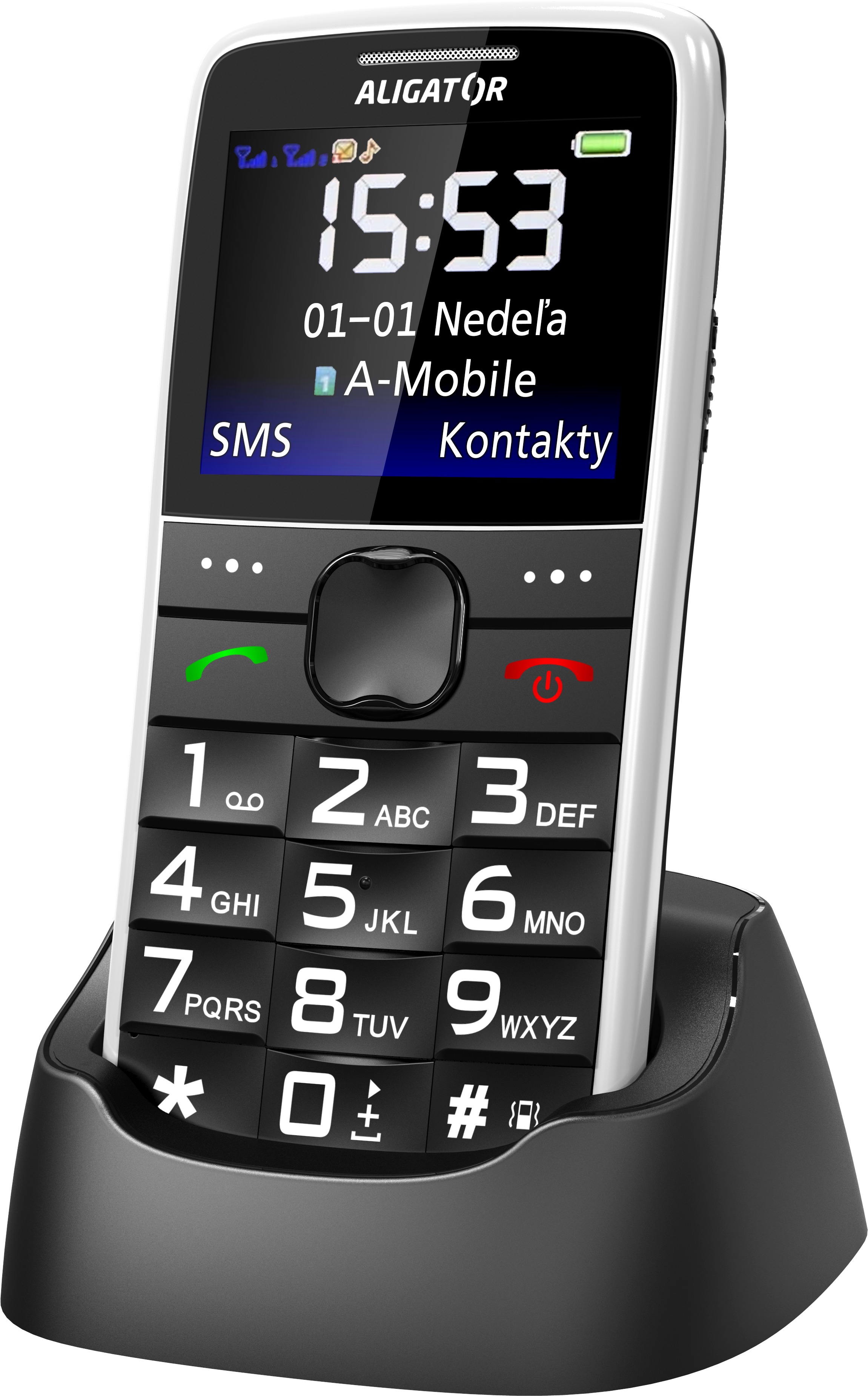 Aligator A675 Senior biely