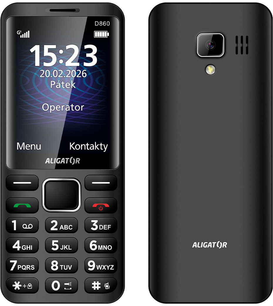 Aligator D860 Dual SIM čierny