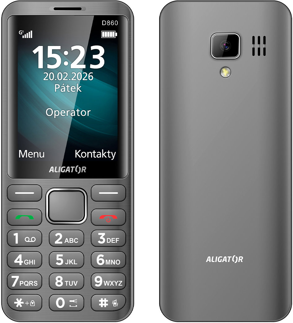 Aligator D860 Dual SIM titánový