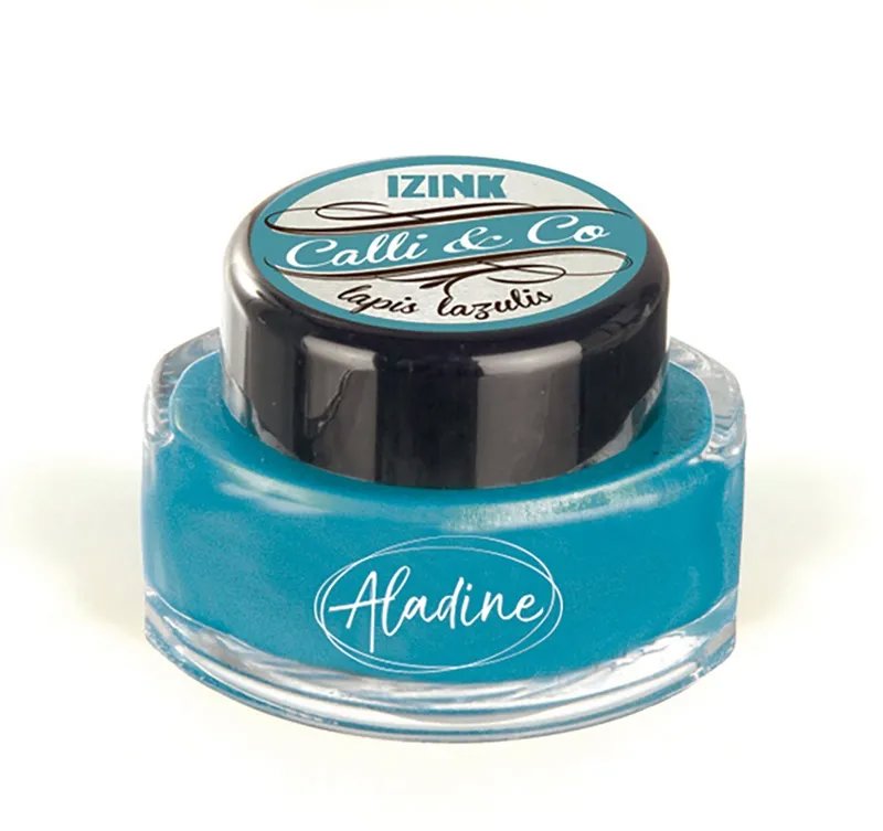 ALADINE Kaligrafický atrament 15 ml, blankytno modrý