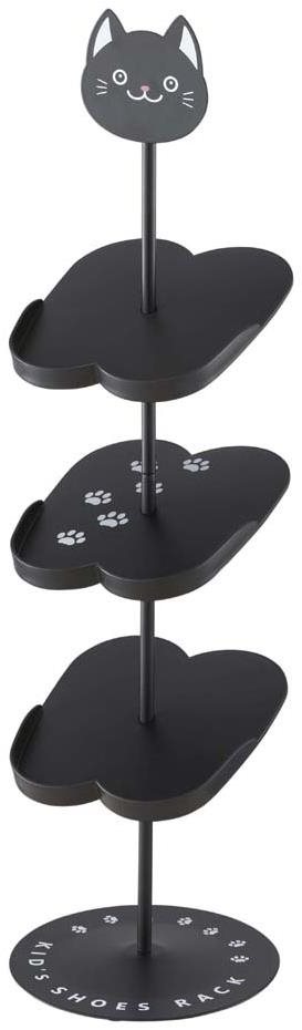 Yamazaki Cat 7964, na 4 páry, š.18 cm, kov/plast, čierny