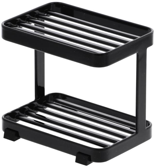 Mydlovnička Yamazaki Tower 3602, dvojposchodová, kov, čierna