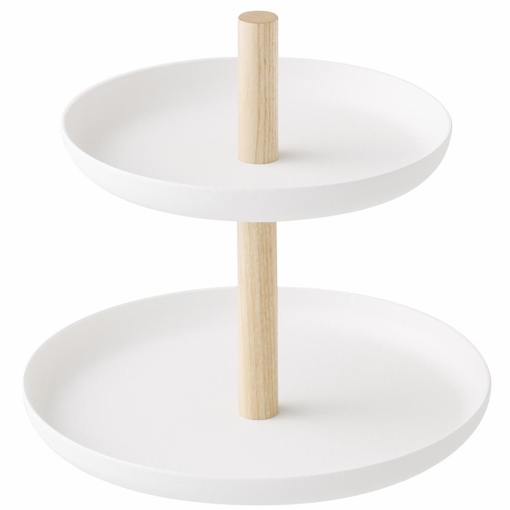 Yamazaki Misky na šperky Tosca 2315, kov / drevo, výška 15 cm, biely