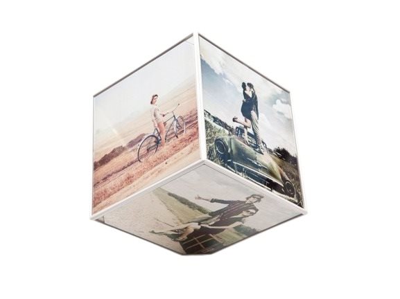 Balvi Fotorámik Kube 24824, plast, 10 × 10 cm, rotujúce
