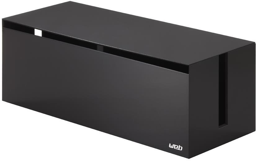 Yamazaki Box na nabíjačky Web 2708, plast, š. 40 cm, čierny