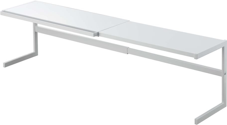 Yamazaki Polica kuchynská roztiahnuteľná Tower 4480 kov 54 – 92 cm biela