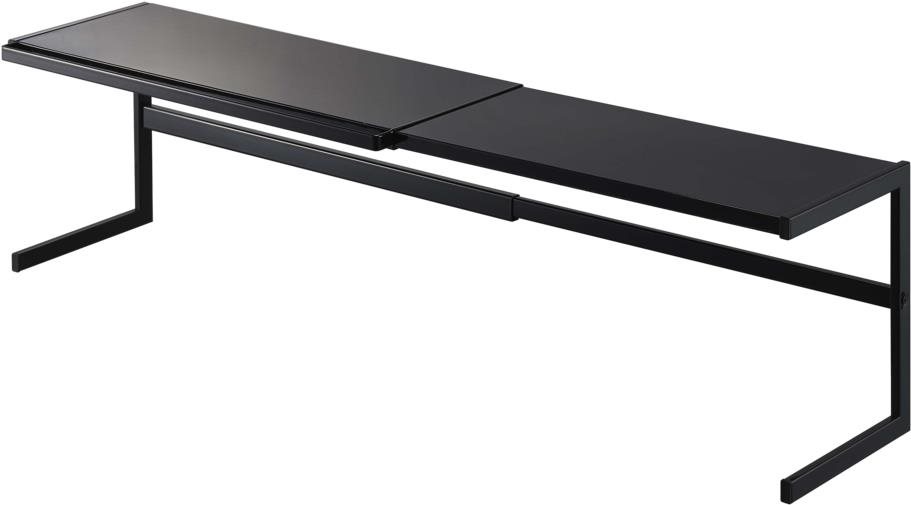 Yamazaki Polica kuchynská roztiahnuteľná Tower 4481 kov 54 – 92 cm čierna