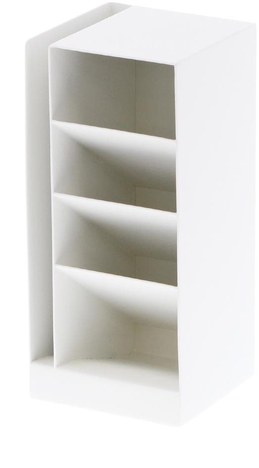 Yamazaki Organizér kancelársky Tower 3319, kov, v. 20 cm, biely