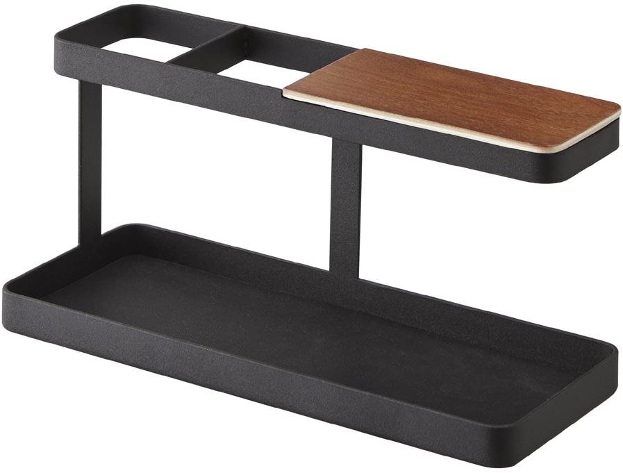 Yamazaki Mutlifunkčný stojan Tower 2300, kov/drevo, š. 24,5 cm, čierny