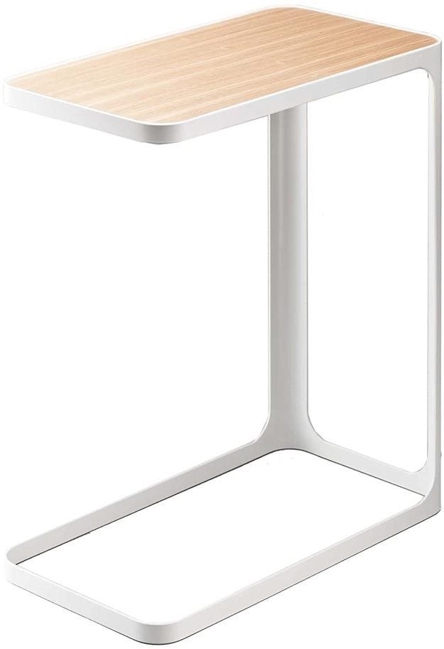 Yamazaki Odkladací stolík Tower 7202, kov/drevo, biely