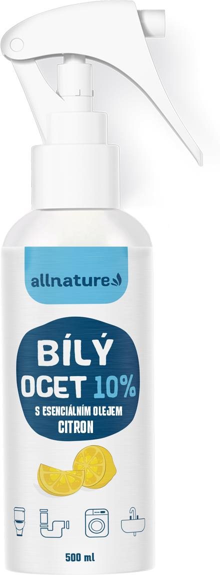 Allnature Biely ocot sprej 10 % s vôňou citróna 500 ml