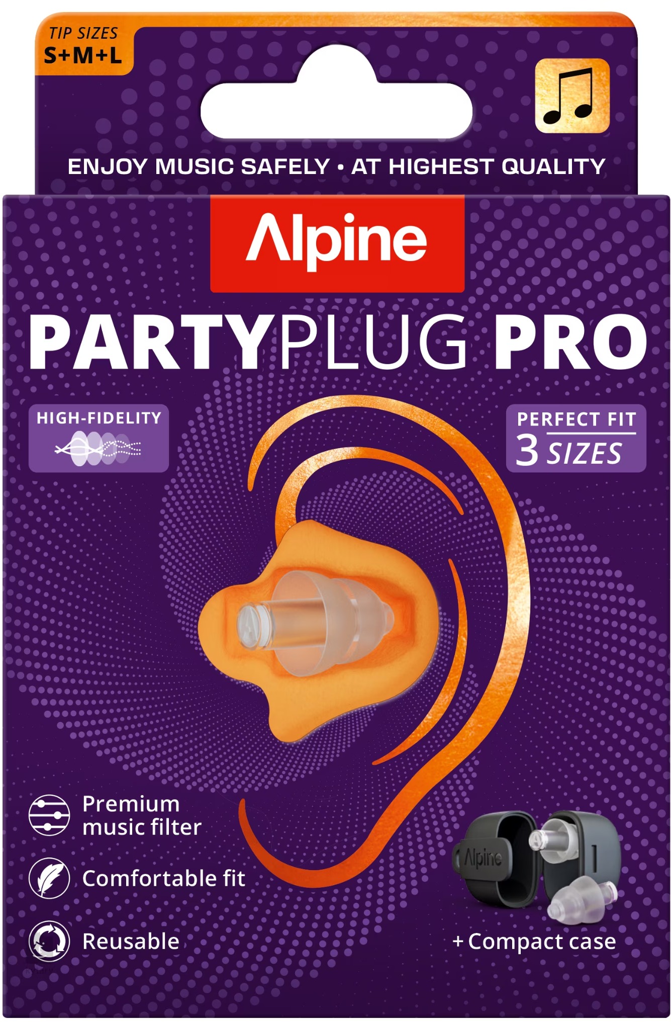 ALPINE Partyplug Pro transparent