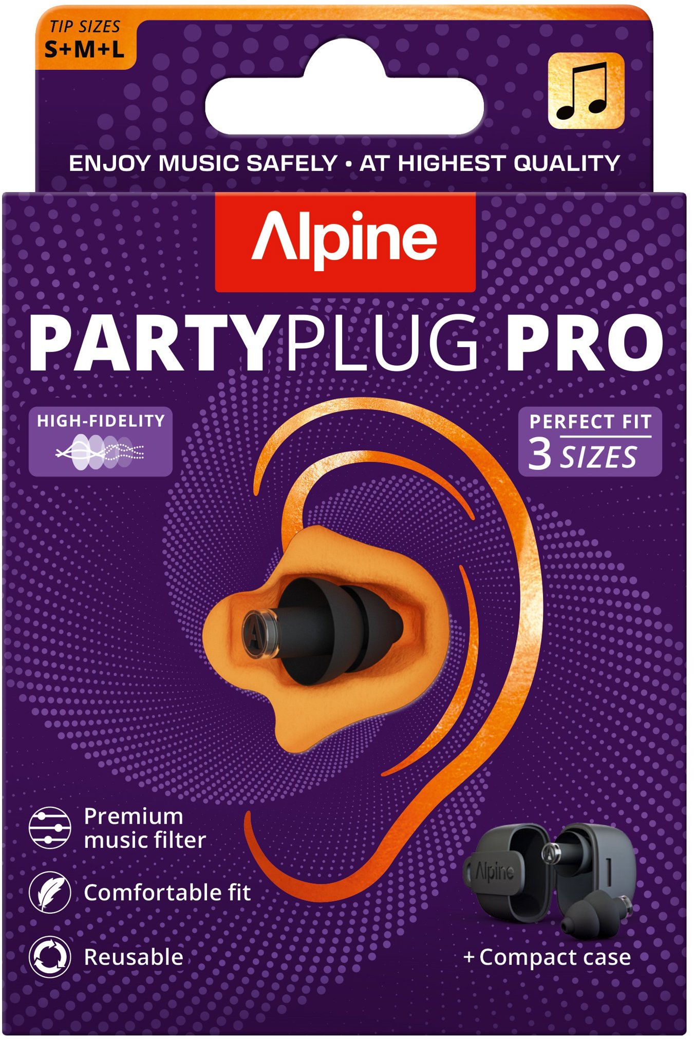 ALPINE Partyplug Pro Black