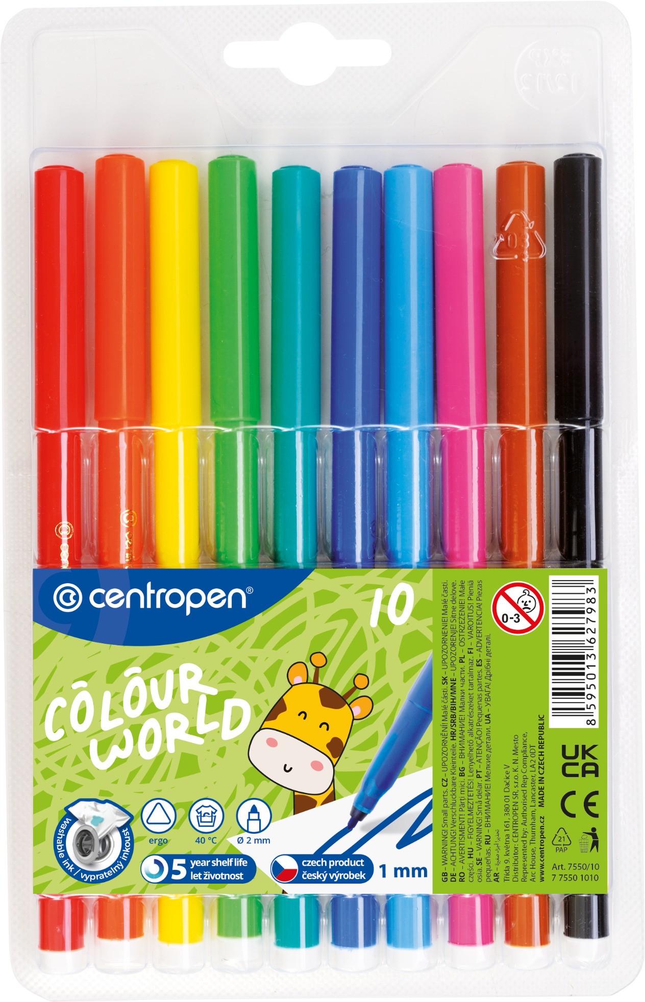 Fixy Centropen Colour world 10 ks