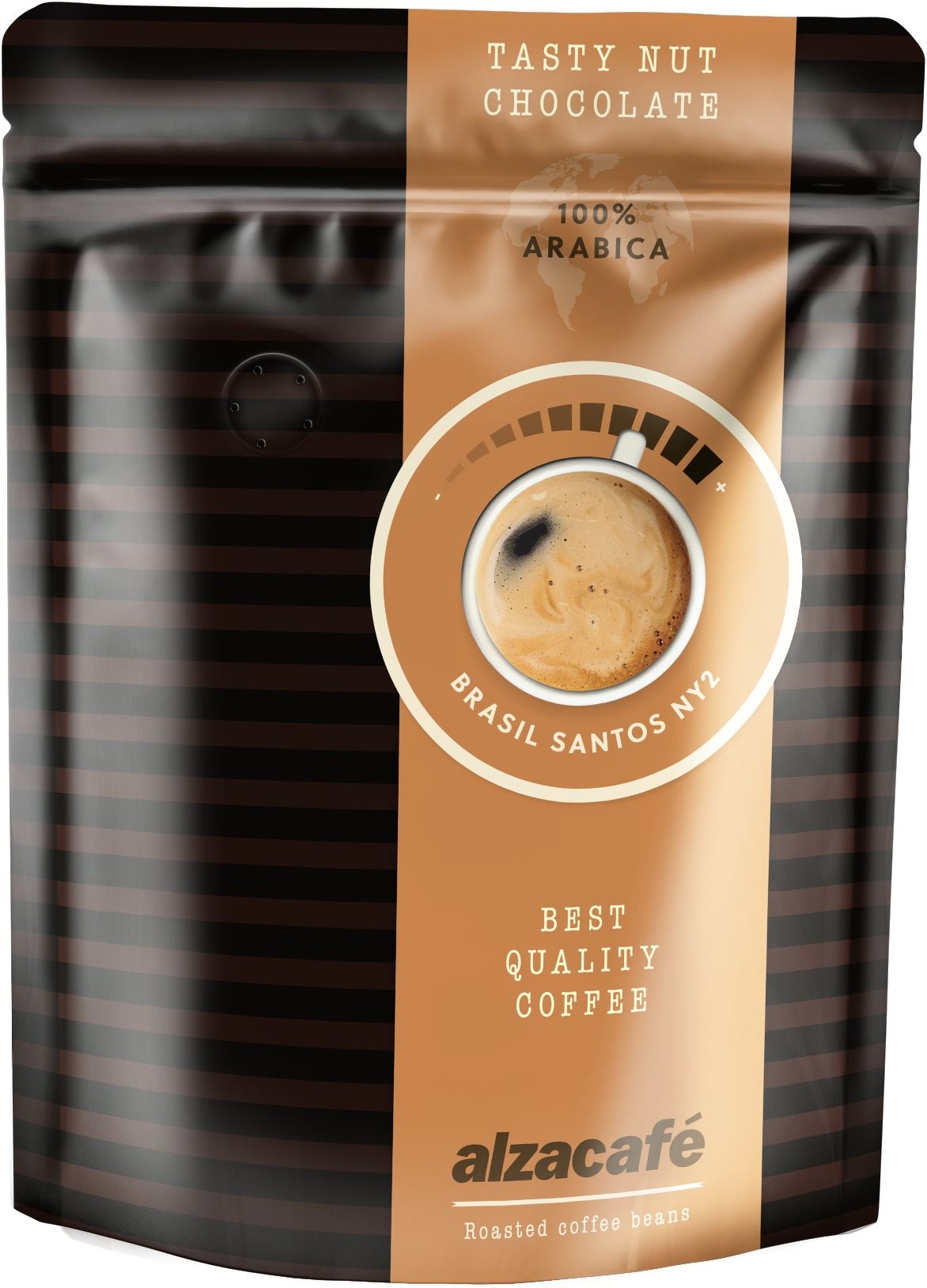 AlzaCafé Brasil Santos, zrnková, 250 g