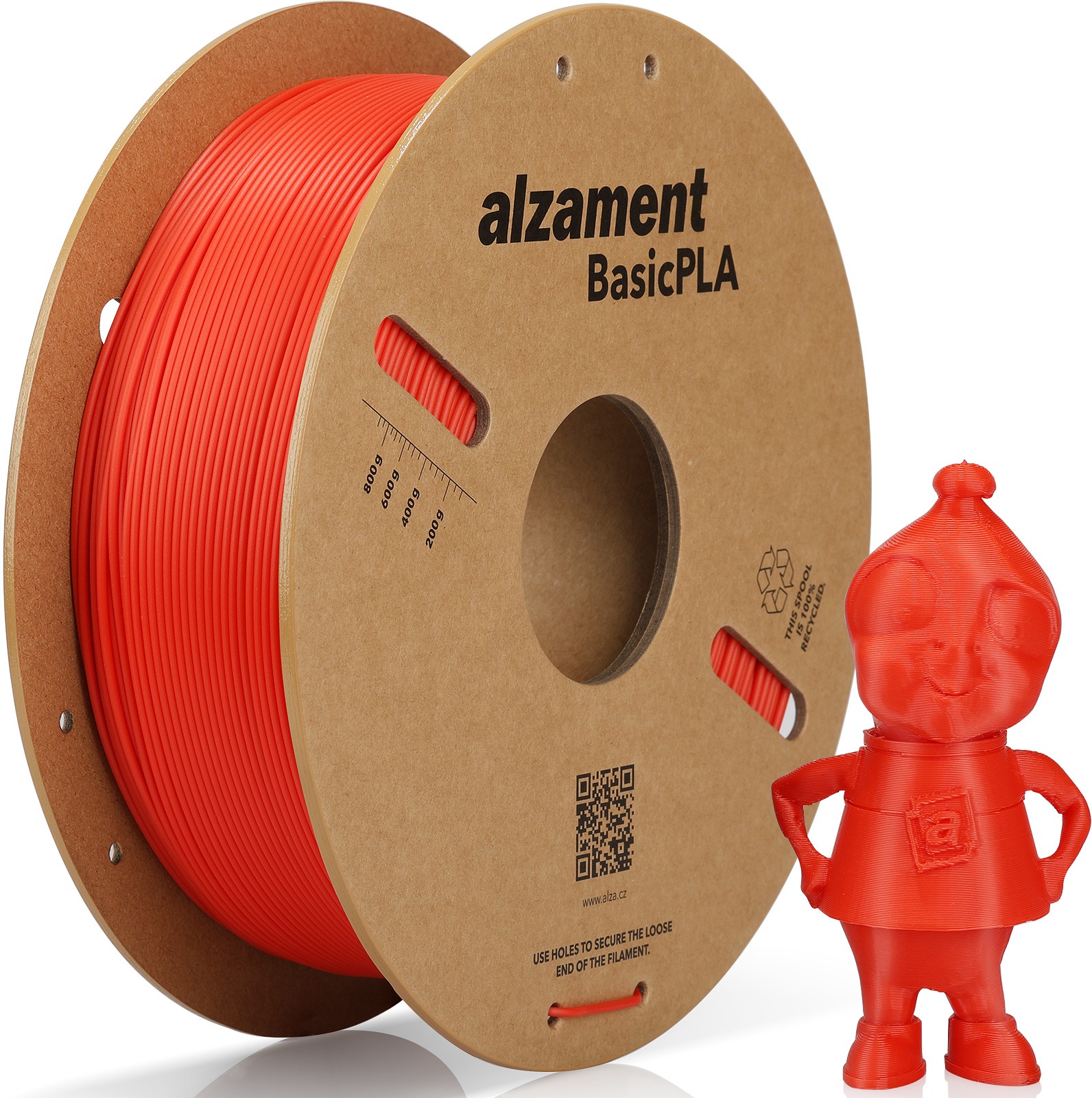 Alzament PLA Basic 1 kg Lava Red