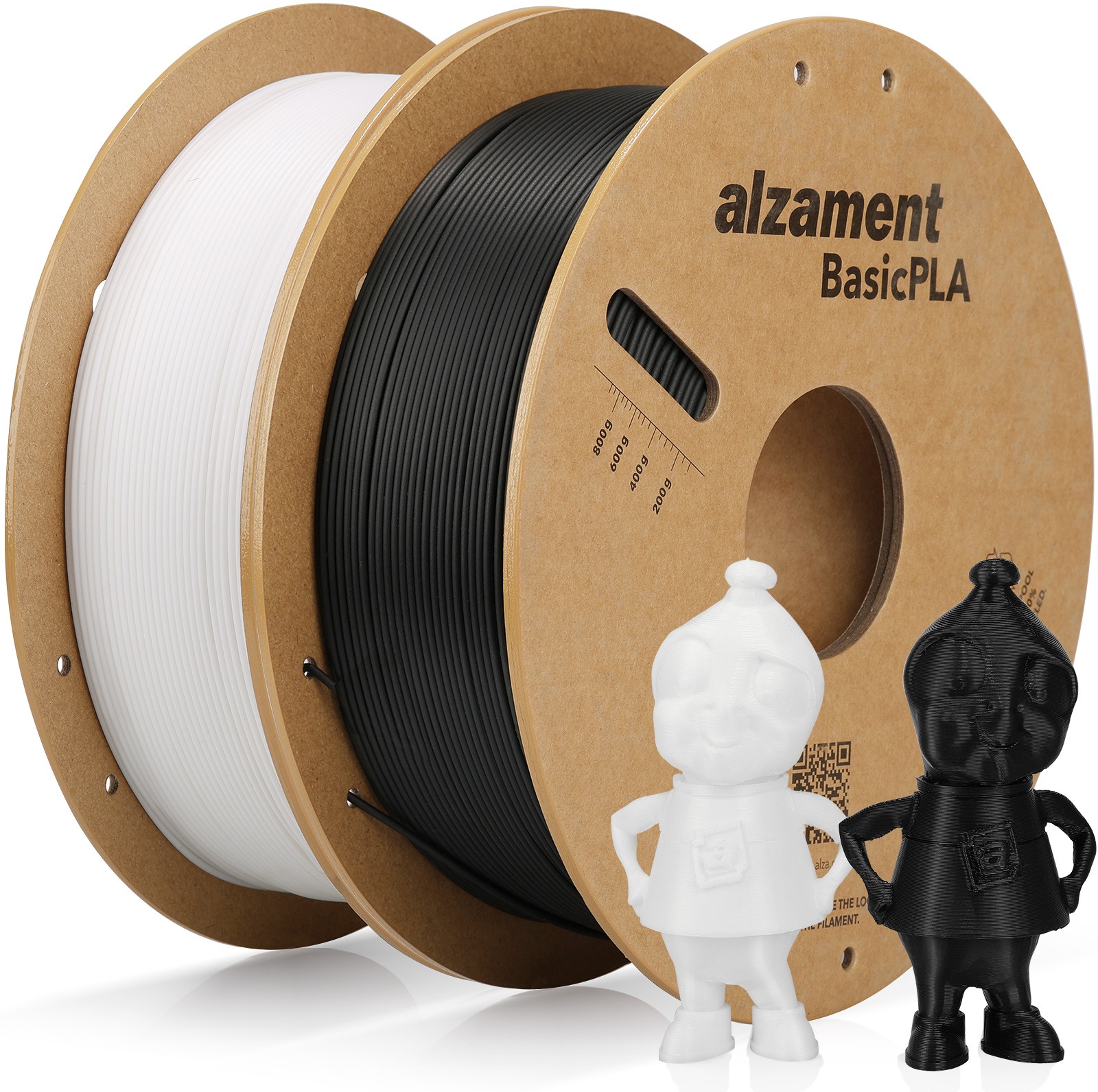 Alzament PLA Basic Dualpack 2× 1 kg Black + White
