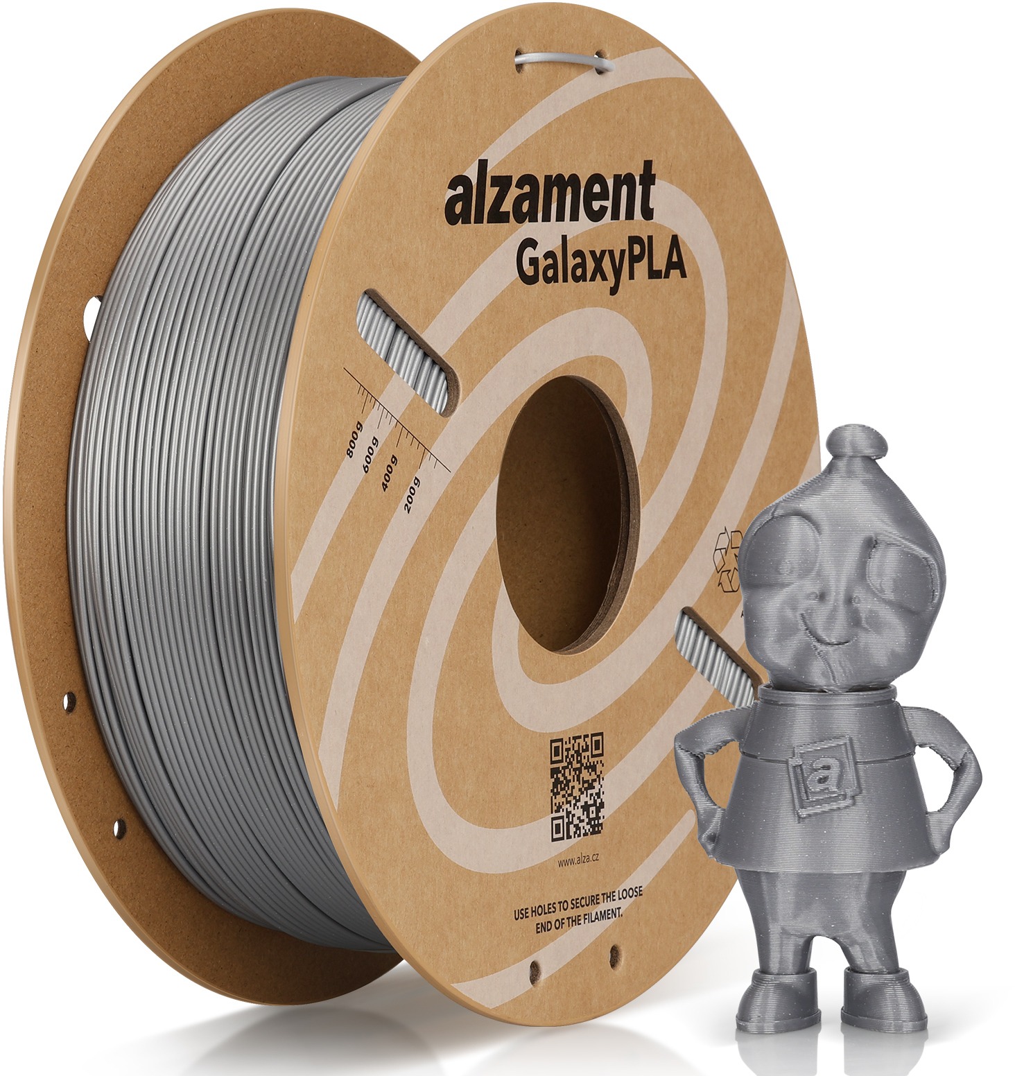 Alzament PLA Galaxy 1 kg Silver