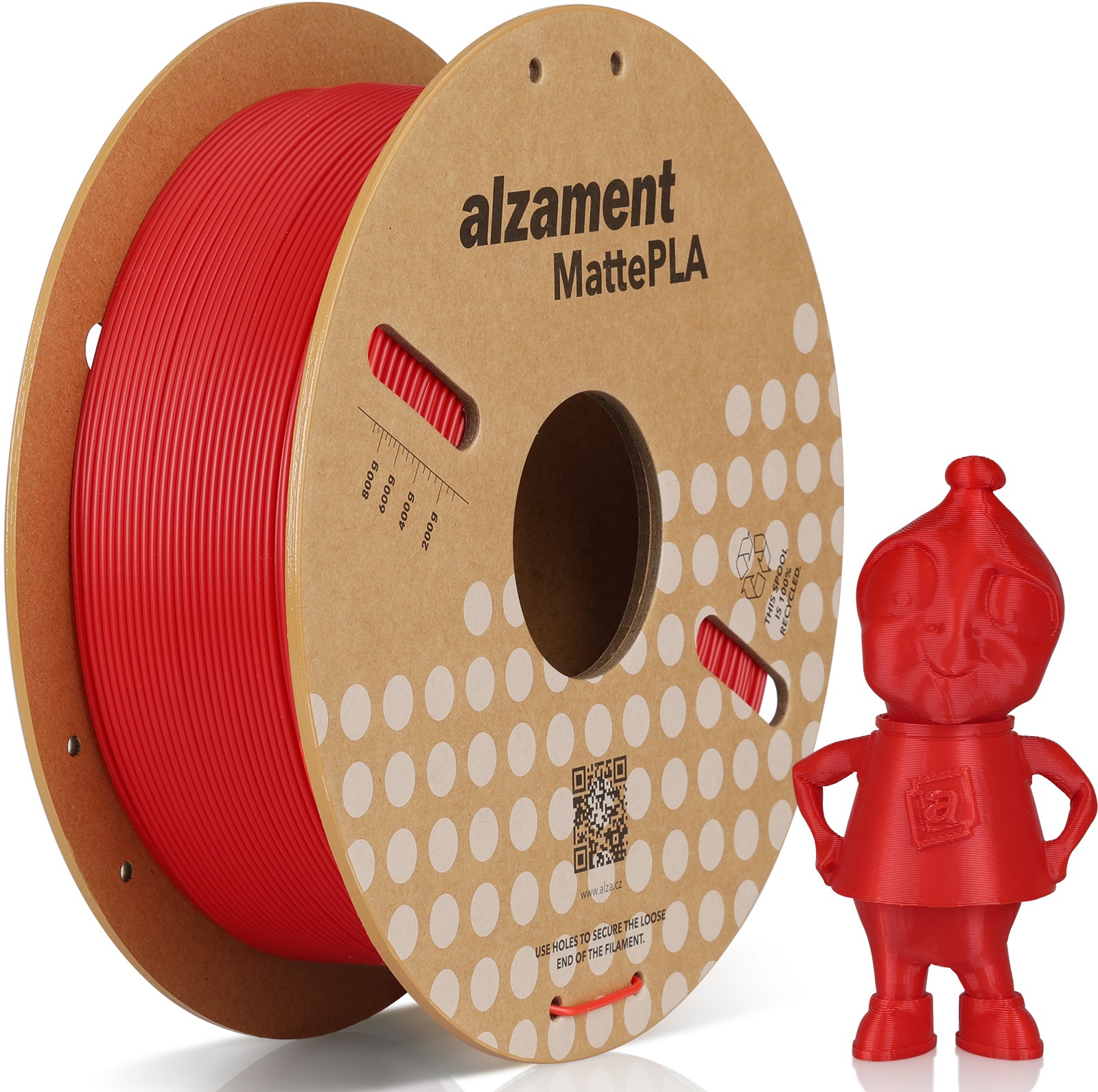 Alzament PLA Matte 1 kg Red