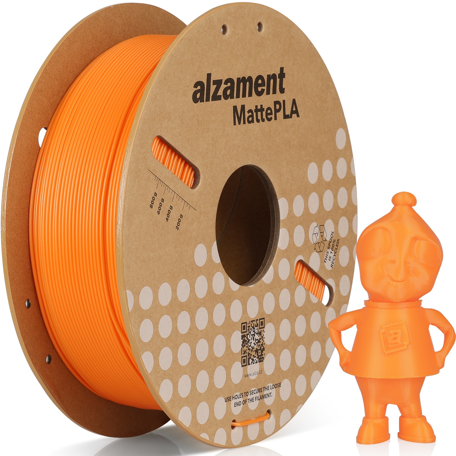 Alzament PLA Matte 1 kg Orange