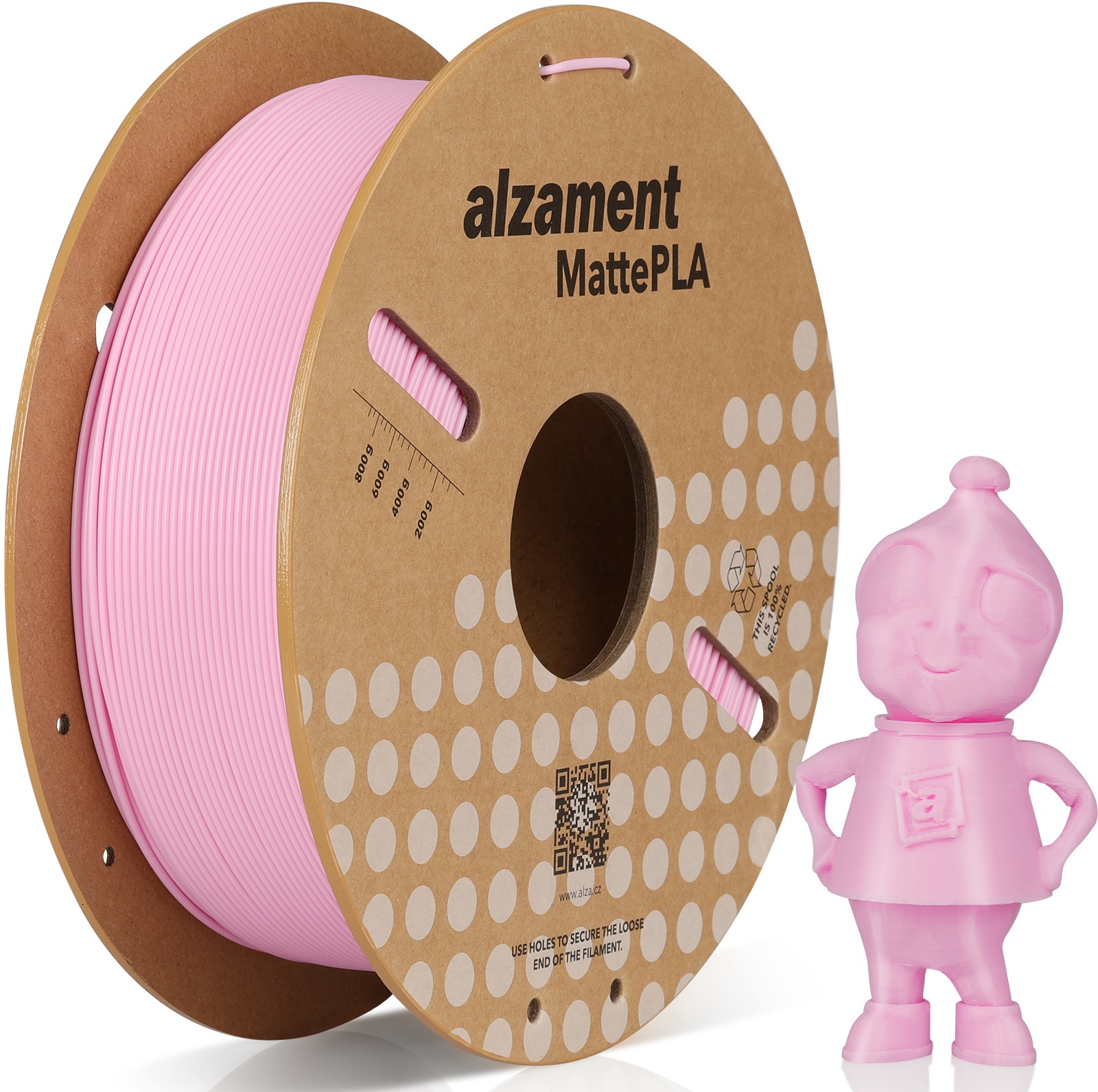 Alzament PLA Matte 1 kg Pink
