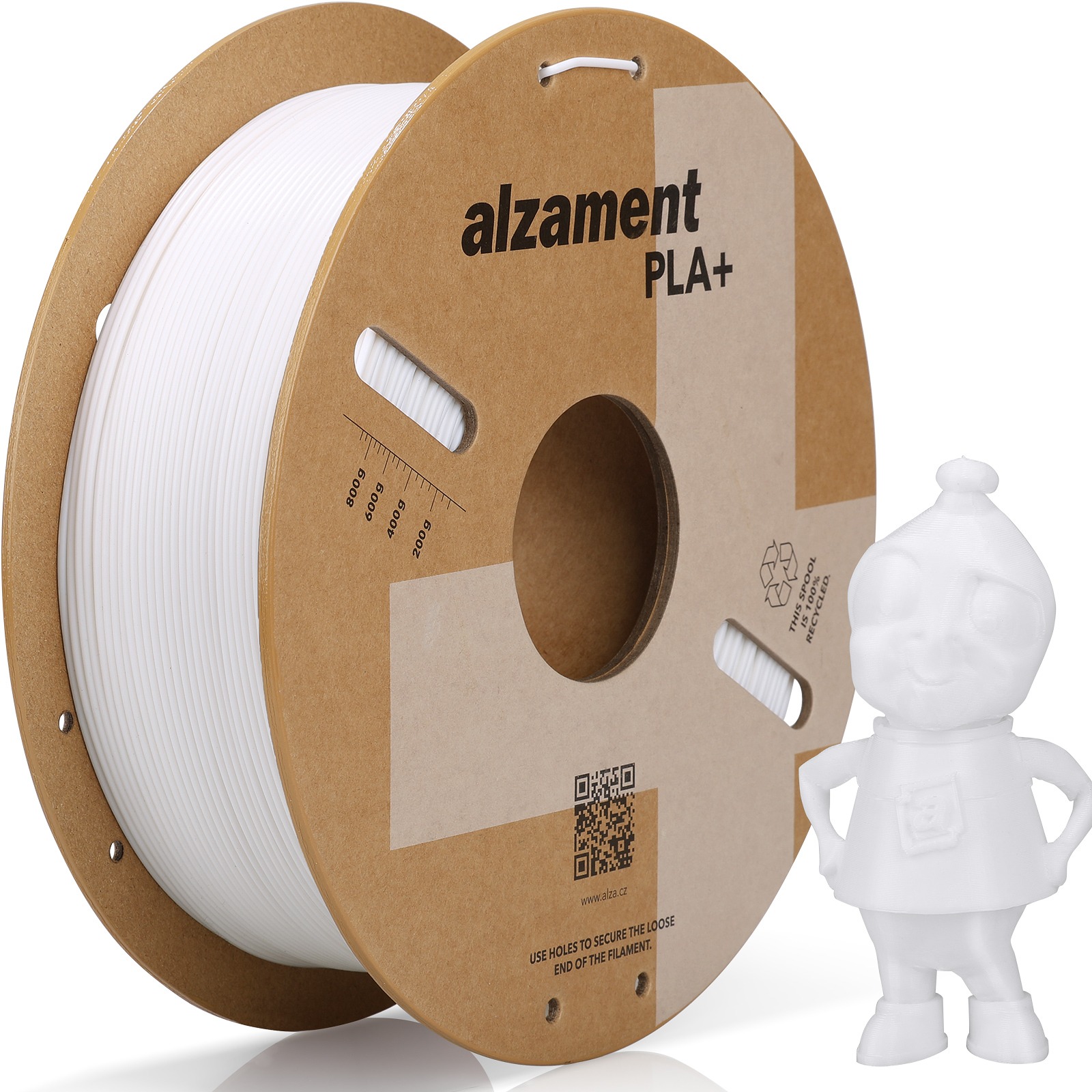 Alzament PLA+ 1 kg White