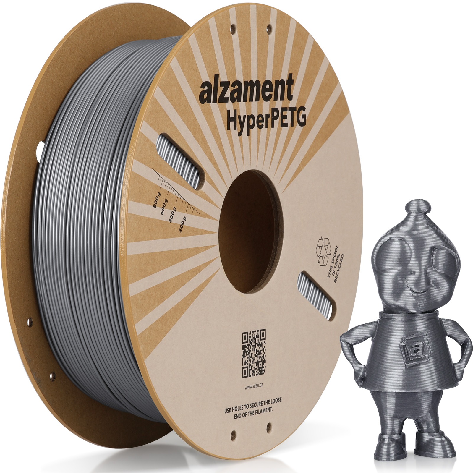 Alzament PETG Hyper 1 kg Silver