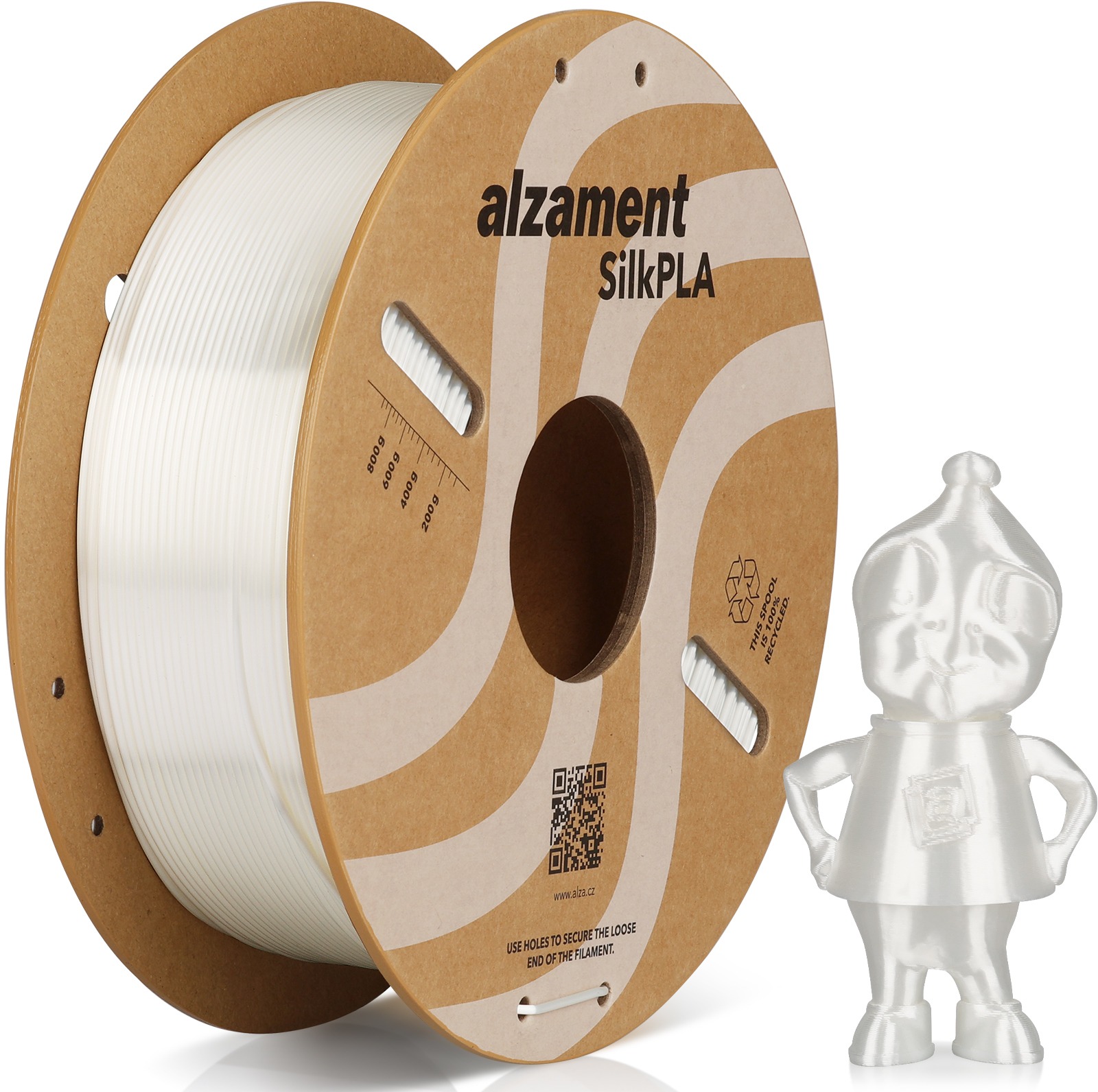 Alzament PLA Silk 1 kg White