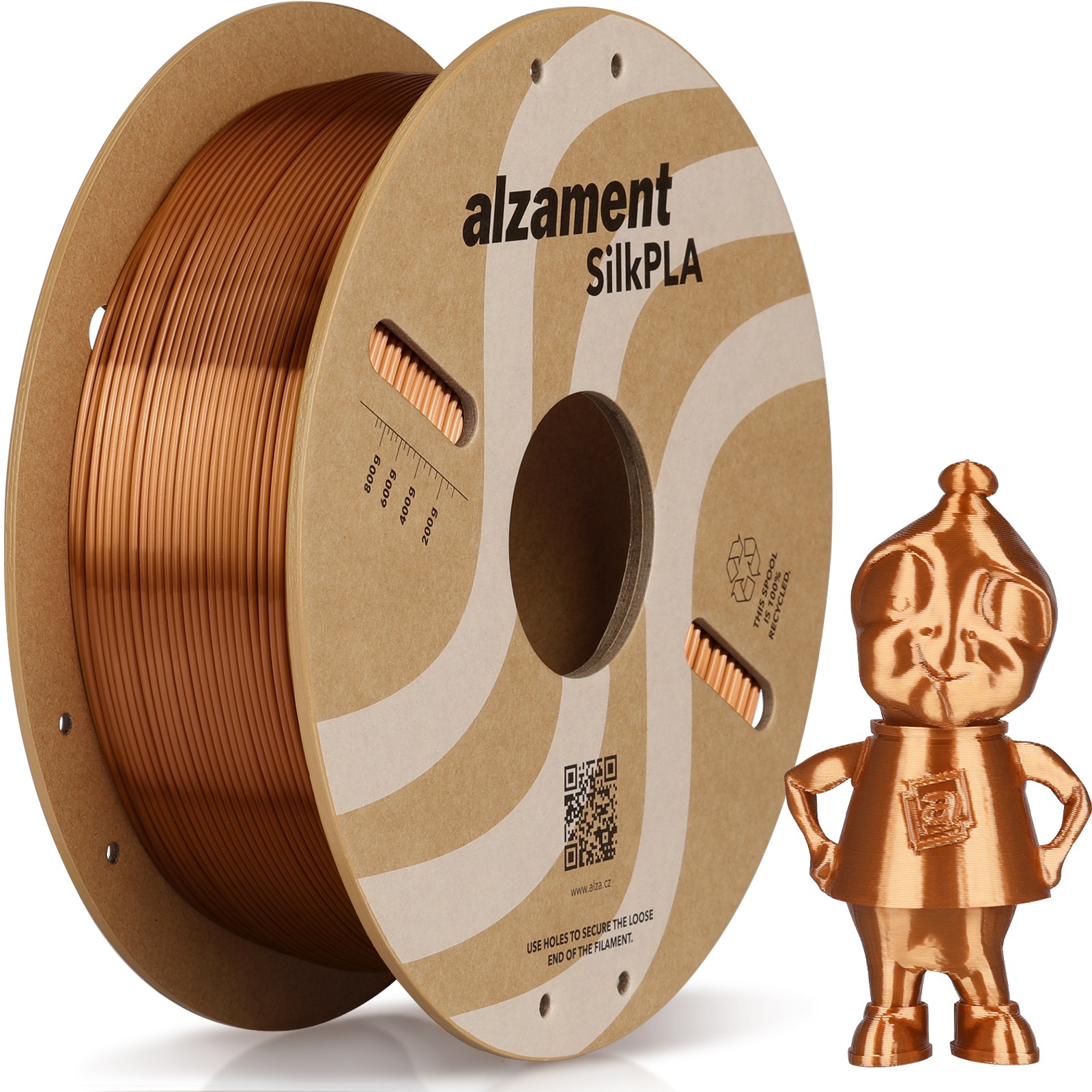 Alzament PLA Silk 1 kg Red Copper