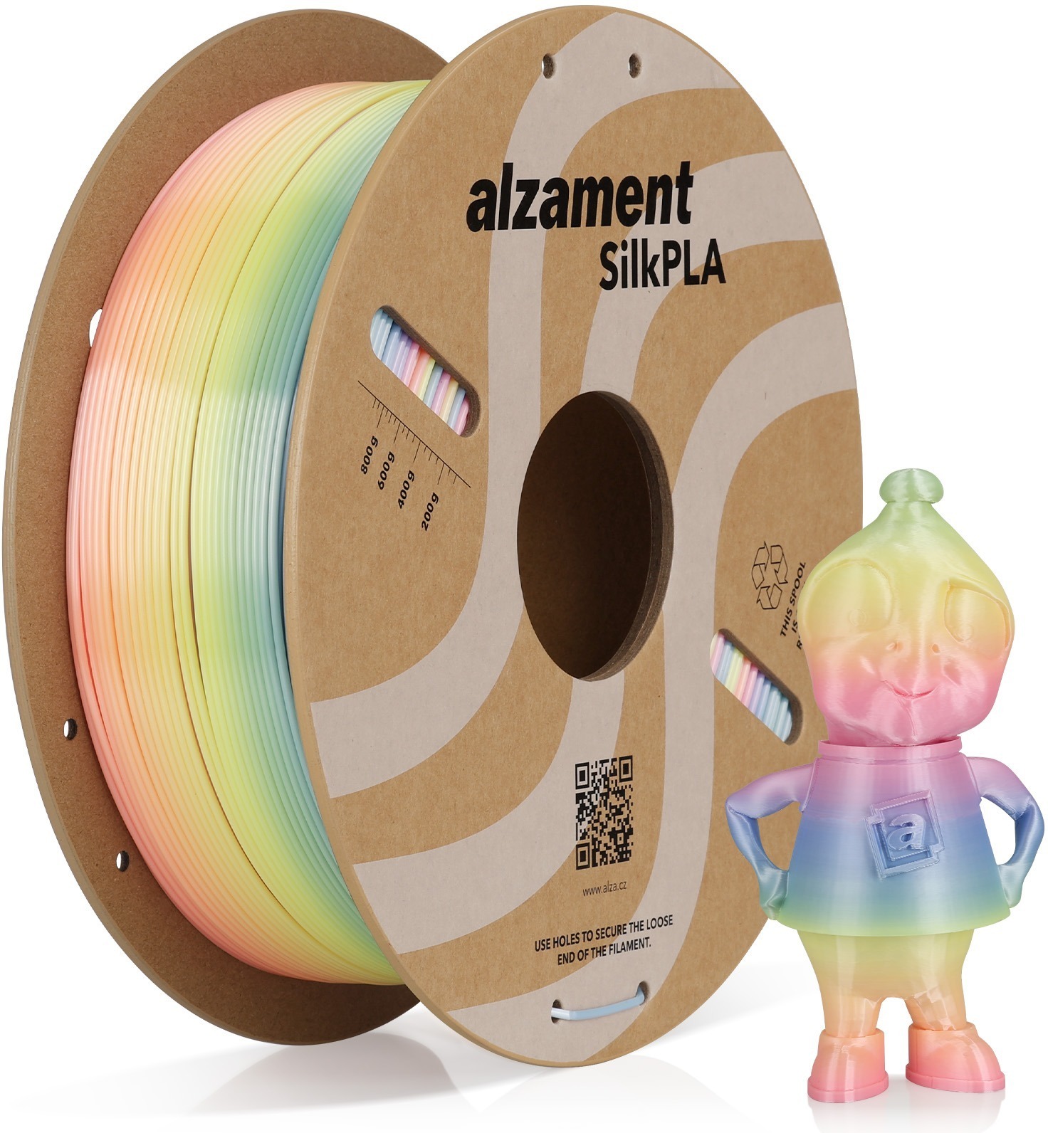 Alzament PLA Silk Rainbow 1 kg Jade Pool