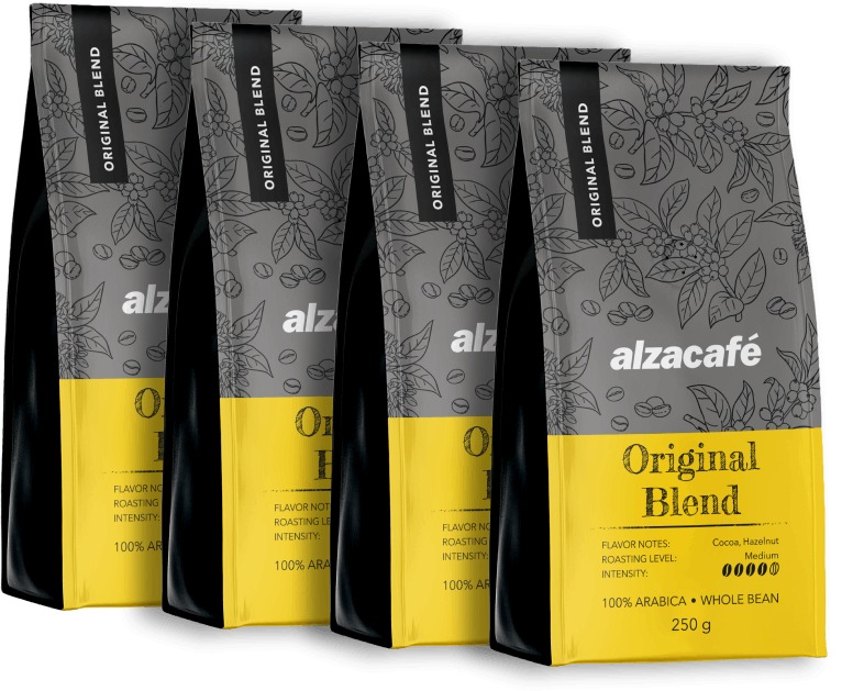 AlzaCafé, zrnková, 4× 250 g