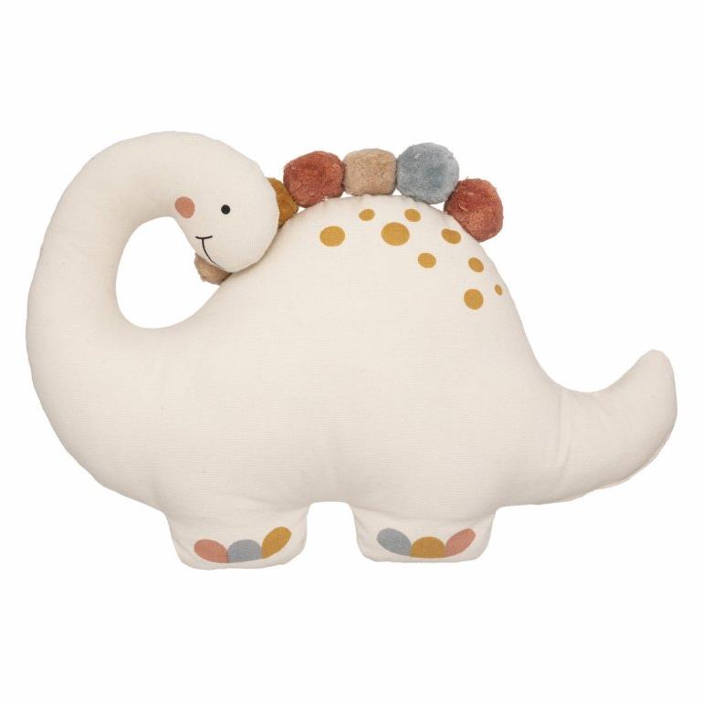 ATMOSPHERA Detský vankúš dinosaurus s brmbolcami 40 × 30 cm
