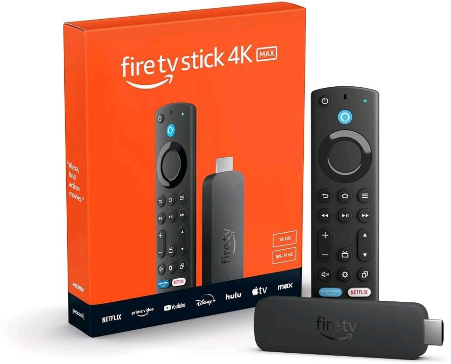 Amazon Fire TV Stick 4K MAX (2023) - neobsahuje napájací adaptér