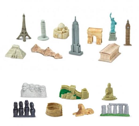 Animal Life Stavby sveta monumenty súprava 17 ks