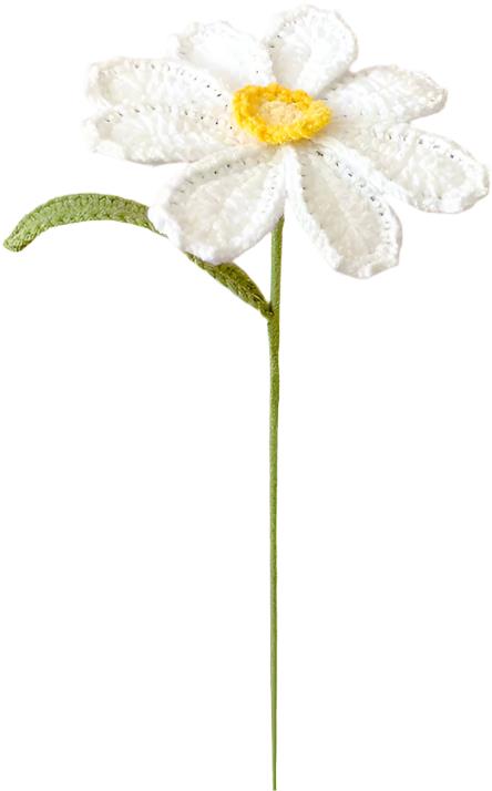 ANNAM Háčkované květiny Gerbera, 11 × 41 cm