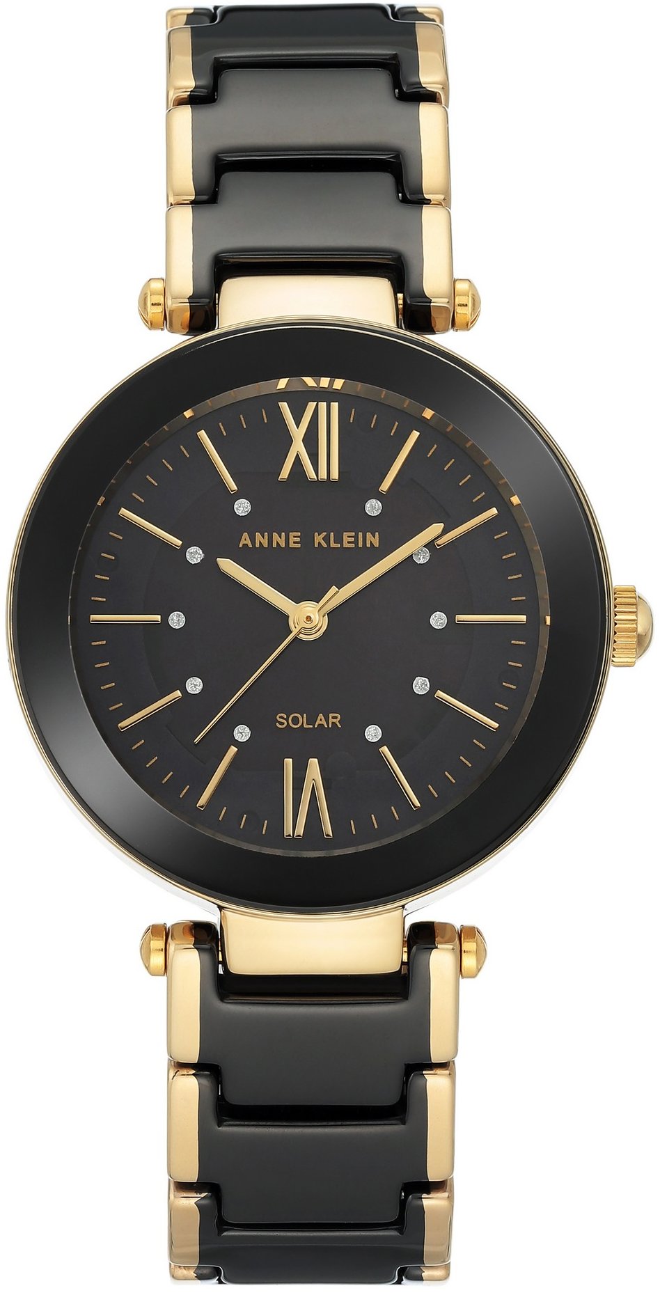Anne Klein dámske hodinky okrúhle AK/3844BKGB
