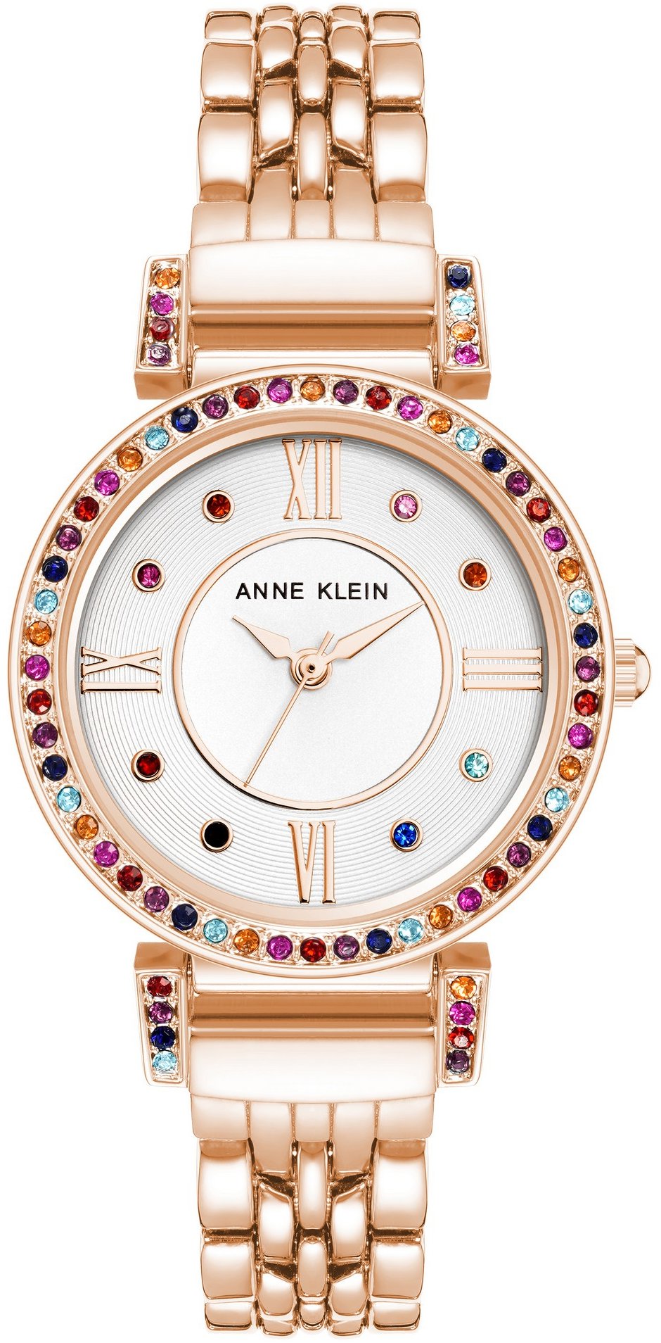 Anne Klein dámske hodinky okrúhle AK/2928RBRG